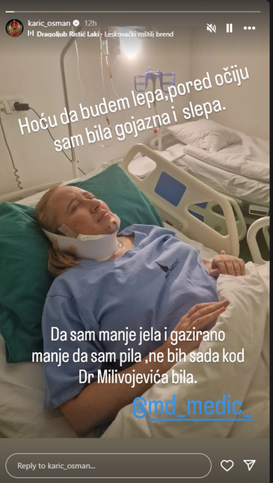 STEFANOVA MAĆEHA ZAVRŠILA U BOLNICI! Procurila zastrašujuća fotka Kristine Karić! (FOTO)