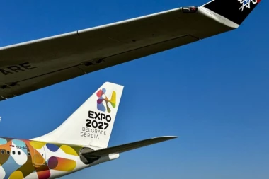 SVE U ZNAKU NADOLAZEĆE SVETSKE IZLOŽBE EXPO 2027: Novi avion Er Srbije sleteo u Beograd (FOTO)