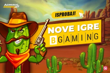 DOBRODOŠLI U SVET INOVACIJE! BGaming slotovi su stigli u AdmiralBet